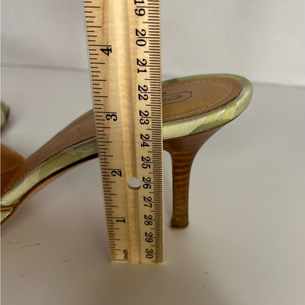 Coach Women's Sandals in Green with Red Ladybug Accents.  Ciara II size 9B. - Picture 16 of 16